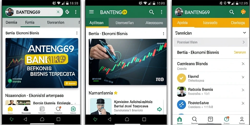 Antarmuka aplikasi BANTENG69 yang sederhana dan informatif.