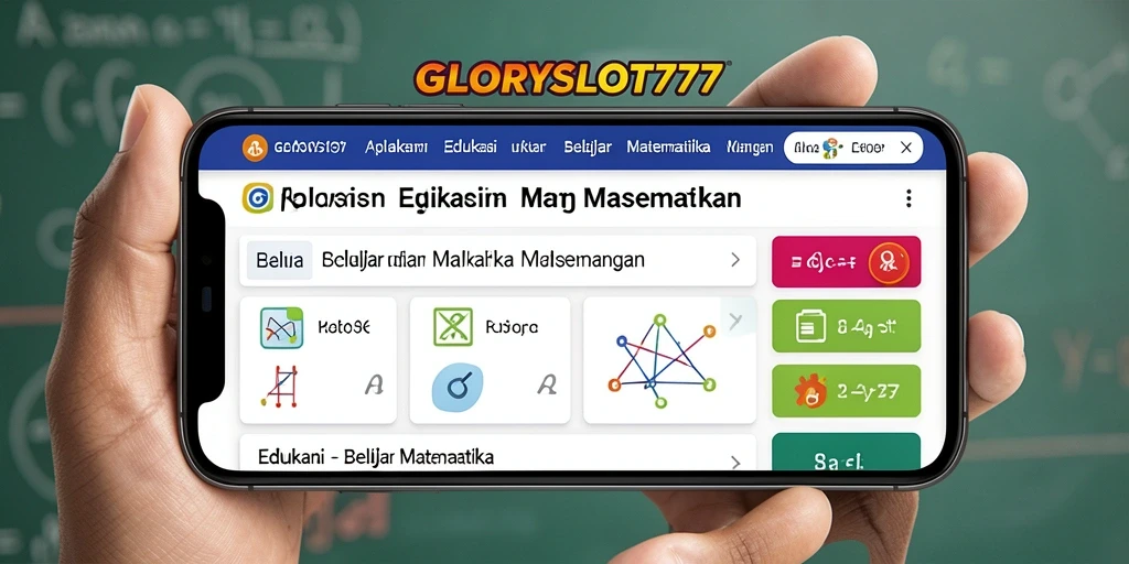 Tampilan antarmuka GLORYSLOT777 yang menarik untuk belajar Matematika.