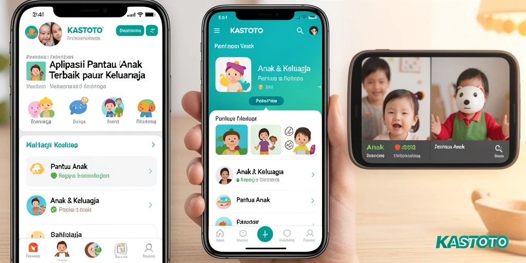 Antarmuka KASTOTO yang memudahkan pemantauan aktivitas anak.
