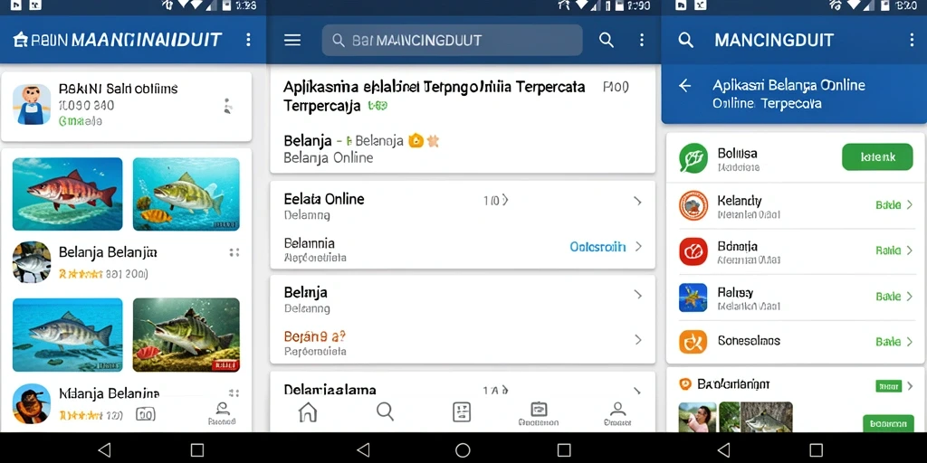 Antarmuka MANCINGDUIT yang ramah pengguna untuk belanja online.
