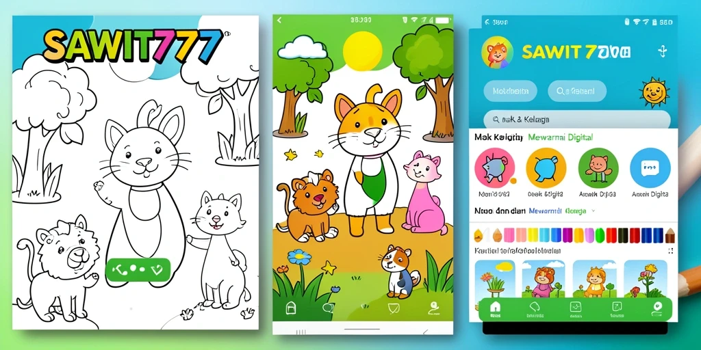 Tampilan antarmuka SAWIT777 yang user-friendly dan penuh warna.